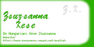 zsuzsanna kese business card